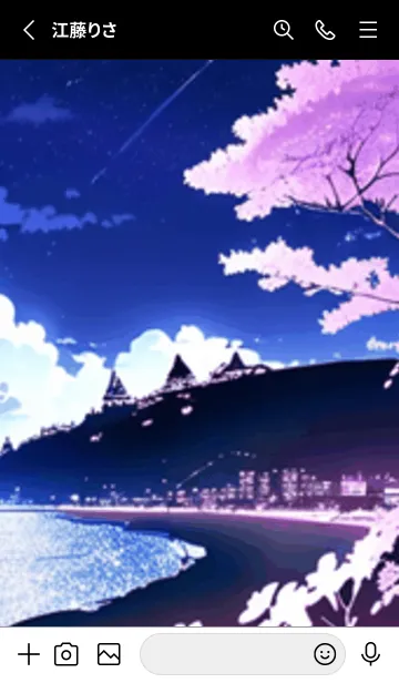 [LINE着せ替え] 冬のサクラ #BDKaD112。の画像2