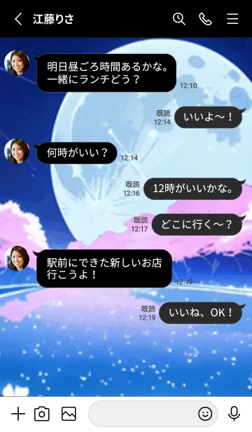 [LINE着せ替え] 冬のサクラ #BDKaD14。の画像3