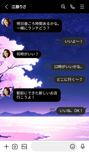 [LINE着せ替え] 冬のサクラ #BDKaD11。の画像3