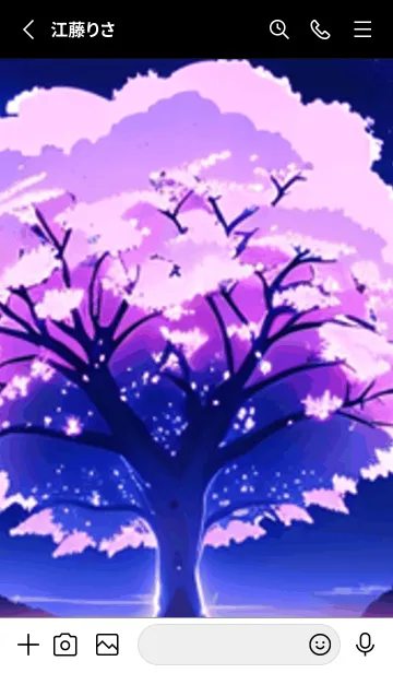 [LINE着せ替え] 冬のサクラ #BEUS04。の画像2