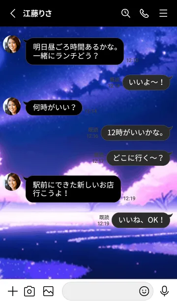 [LINE着せ替え] 冬のサクラ #BDKaD125。の画像3