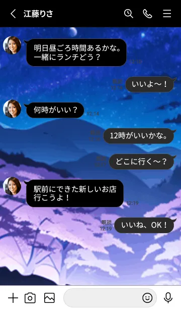 [LINE着せ替え] 冬のサクラ #BDKaD120。の画像3