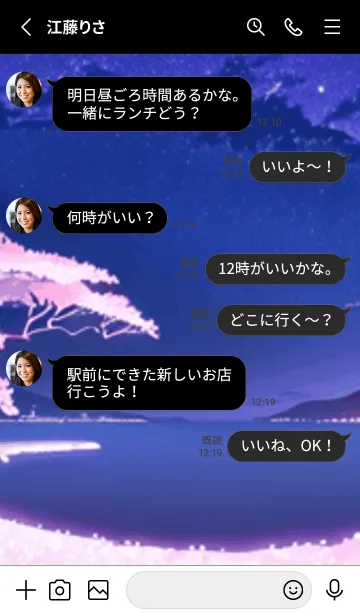 [LINE着せ替え] 冬のサクラ #BEUS014。の画像3