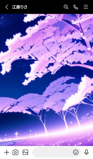 [LINE着せ替え] 冬のサクラ #BFHH09。の画像2