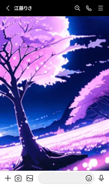 [LINE着せ替え] 冬のサクラ #CLGP201。の画像2