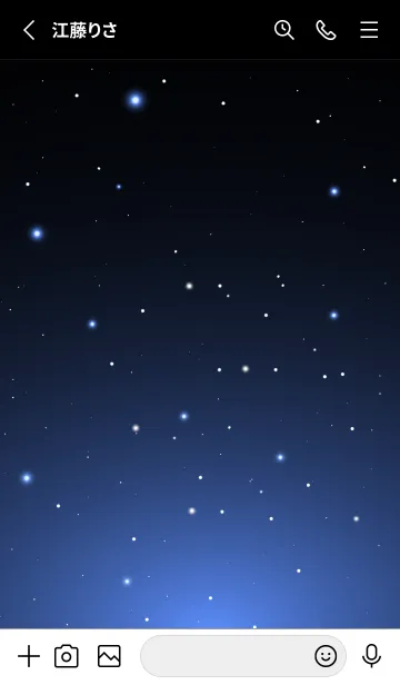 [LINE着せ替え] BLACK - STARRY SKY STARの画像2