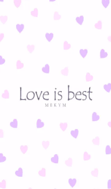 [LINE着せ替え] Love is best PURPLE PINK-MEKYM 31の画像1