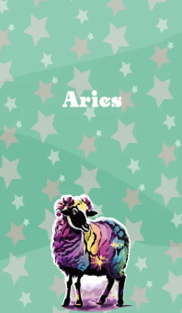 [LINE着せ替え] blue green 牡羊座の画像1