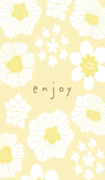 [LINE着せ替え] 白いお花と白い小花17の画像1