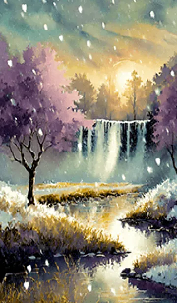 [LINE着せ替え] 優美な冬の風景の着せかえ(Winter-2642)の画像1