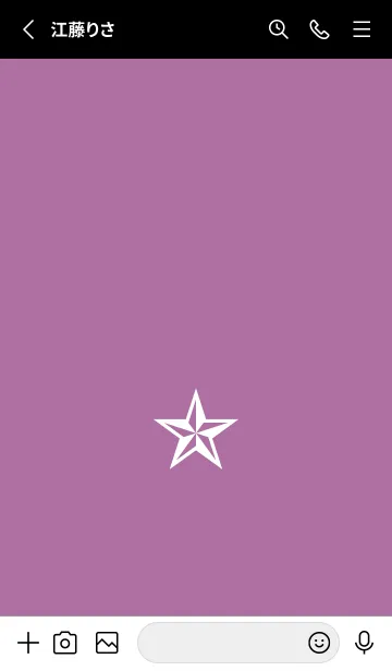 [LINE着せ替え] シンプル ロック スター _115の画像2