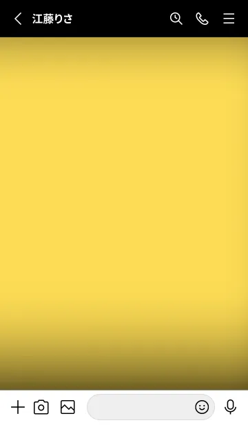 [LINE着せ替え] Black & Mustard Yellow Theme V7 (JP)の画像2