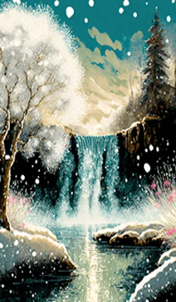 [LINE着せ替え] 優美な冬の風景の着せかえ(Winter-2648)の画像1