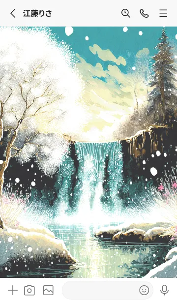 [LINE着せ替え] 優美な冬の風景の着せかえ(Winter-2648)の画像2