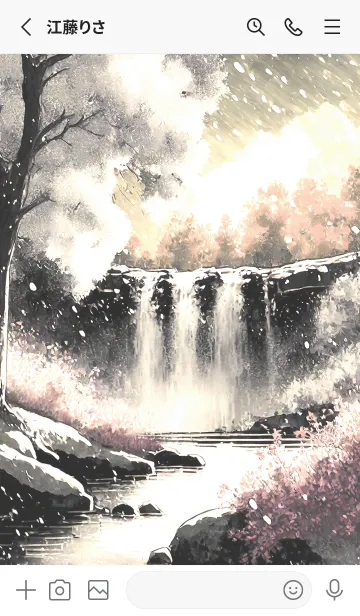 [LINE着せ替え] 優美な冬の風景の着せかえ(Winter-2649)の画像2