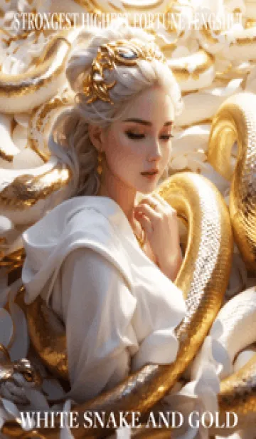 [LINE着せ替え] 最高最強金運風水 白蛇と黄金 幸運の30の画像1