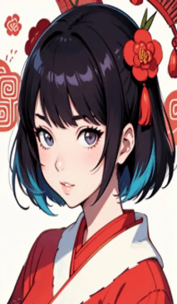 [LINE着せ替え] 新年、幸福を届ける MM yOFOの画像1