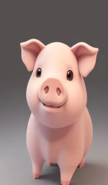 [LINE着せ替え] パンとかわいいブタ NwW2の画像1