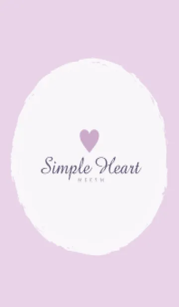 [LINE着せ替え] Simple Heart Dusky Purple-NATURAL 7の画像1