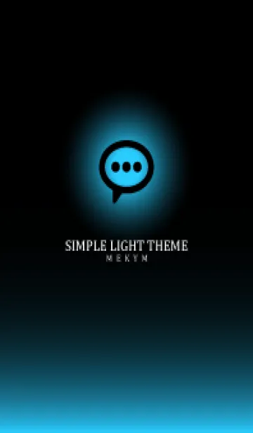 [LINE着せ替え] BLACK - SIMPLE LIGHT ICON GRADATIONの画像1