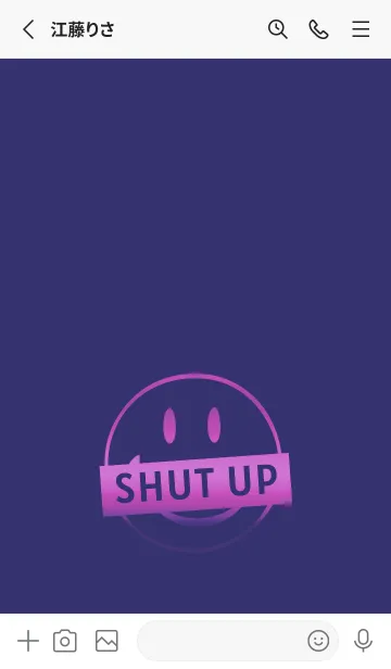 [LINE着せ替え] スマイル グラデーション .76の画像2