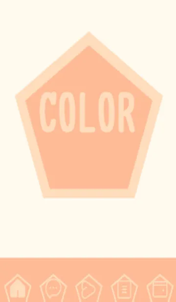 [LINE着せ替え] beige color I54の画像1