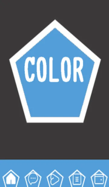 [LINE着せ替え] blue color I55の画像1