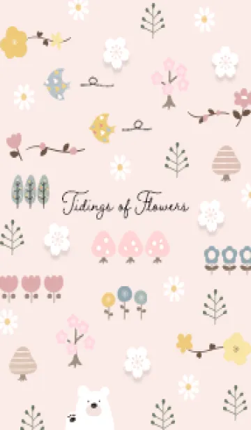 [LINE着せ替え] babypink 花だより04_1の画像1