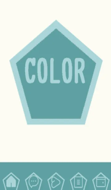 [LINE着せ替え] green color I107の画像1