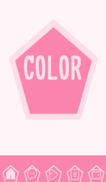 [LINE着せ替え] pink color I51の画像1