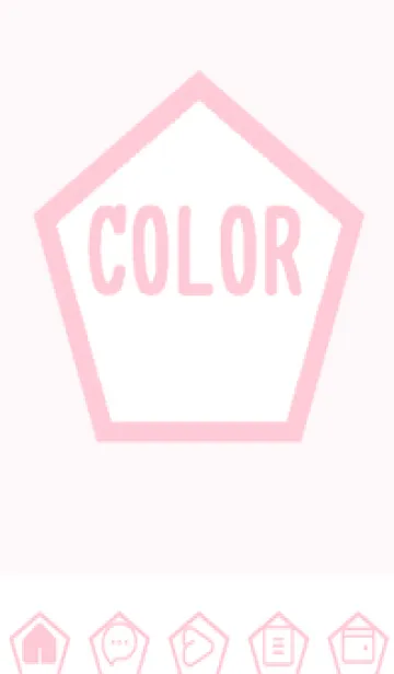 [LINE着せ替え] pink color I54の画像1