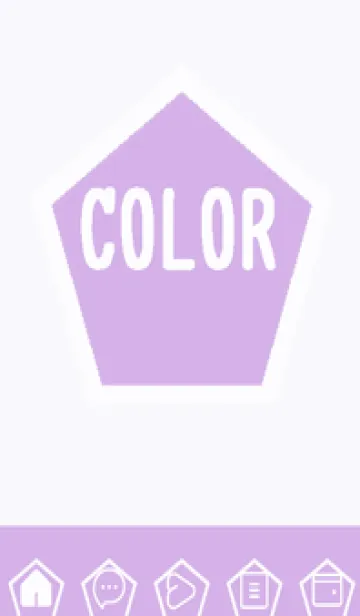 [LINE着せ替え] purple color I52の画像1