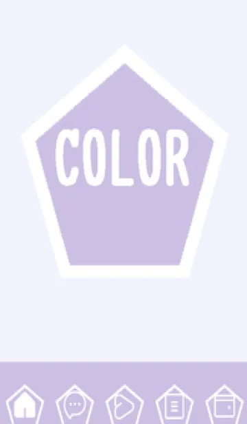 [LINE着せ替え] purple color I54の画像1