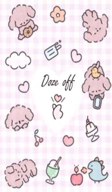 [LINE着せ替え] pinkpurple うたた寝11_1の画像1