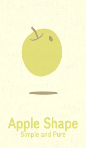 [LINE着せ替え] りんご型のきせかえ マスタードの画像1