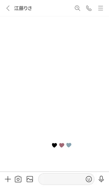 [LINE着せ替え] 大人可愛い三色カラー。の画像2