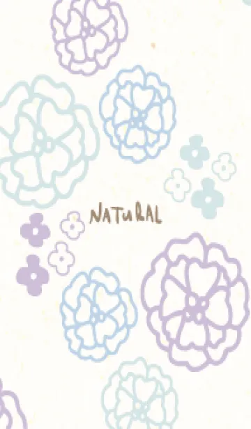 [LINE着せ替え] 線 花 シンプル9の画像1