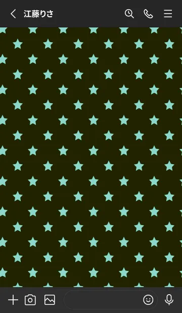 [LINE着せ替え] シンプル カラー スターズ 47の画像2