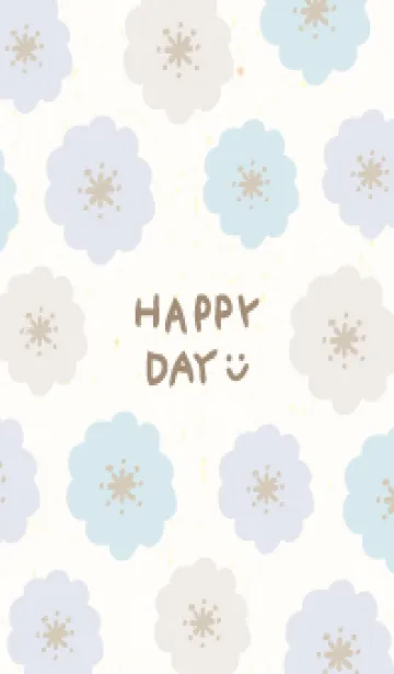 [LINE着せ替え] 北欧お花3カラフル30の画像1