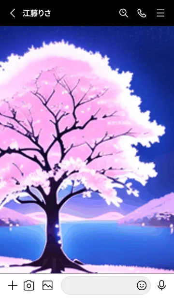 [LINE着せ替え] 冬のサクラ #CMIJ28。の画像2