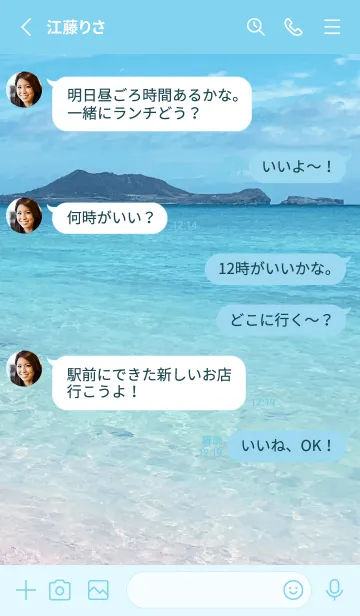 [LINE着せ替え] Hawaiian-Islands & Ocean 4の画像3