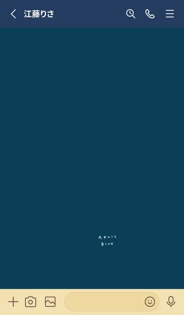 [LINE着せ替え] 大人ブルー。の画像2