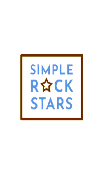 [LINE着せ替え] シンプル ロック スター 214の画像1