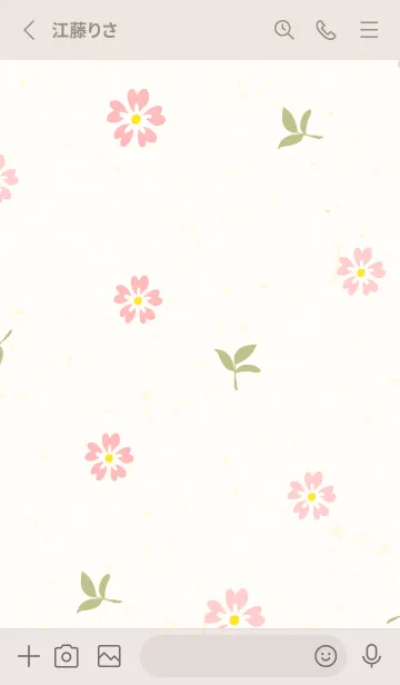 [LINE着せ替え] 小花 かわいいの画像2