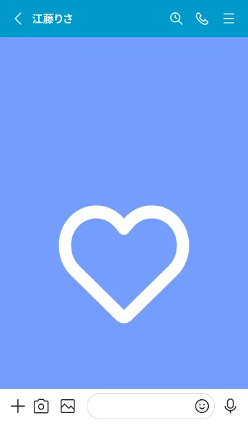 [LINE着せ替え] ハート アイコン 75の画像2