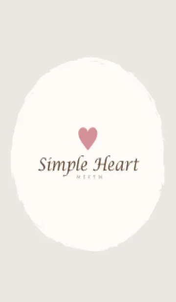 [LINE着せ替え] Simple Heart Dusky Beige-NATURAL 7の画像1