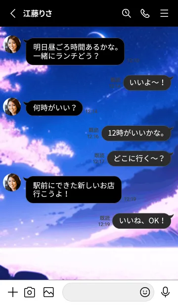 [LINE着せ替え] 冬のサクラ #CNHH016。の画像3