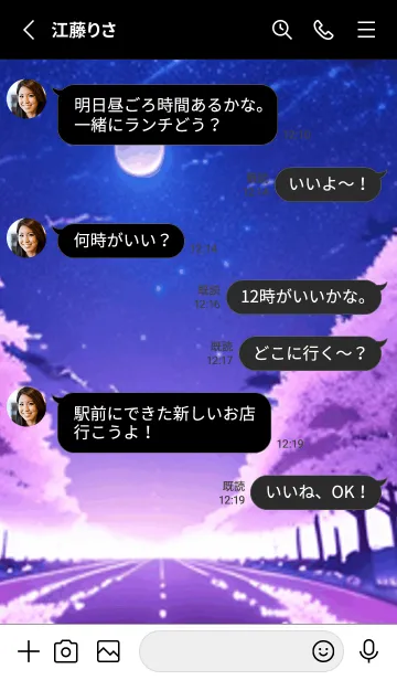 [LINE着せ替え] 冬のサクラ #CNHH015。の画像3