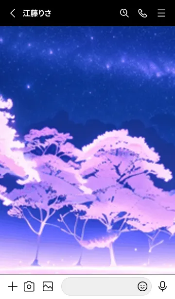 [LINE着せ替え] 冬のサクラ #CNHH02。の画像2