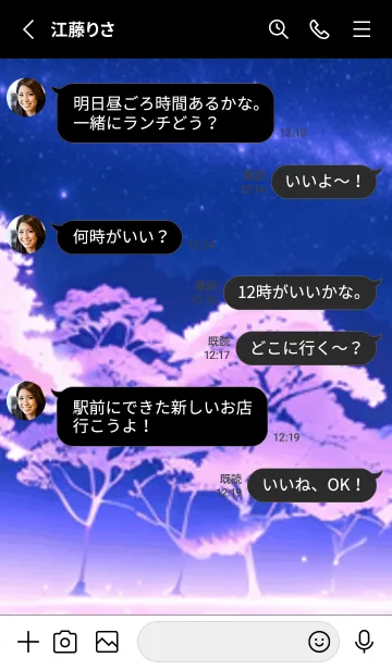 [LINE着せ替え] 冬のサクラ #CNHH02。の画像3